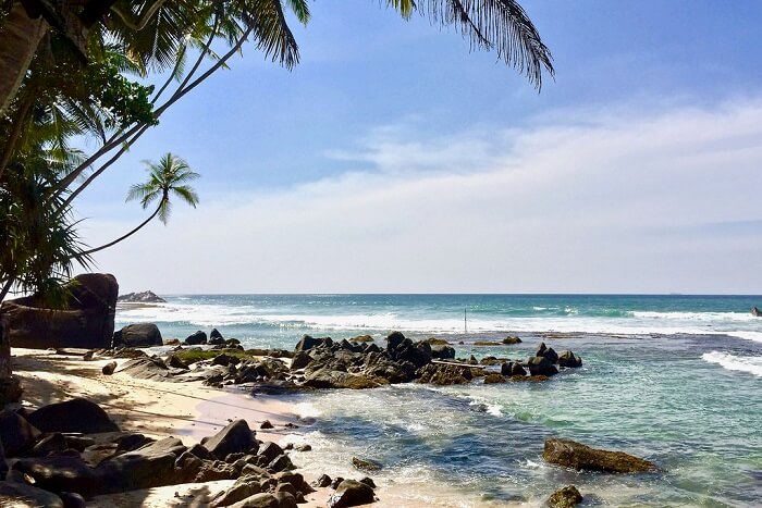 popular beach in Sri Lanka