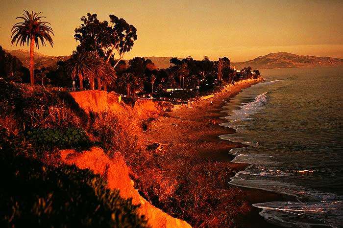 Butterfly beach in Goa during sunset