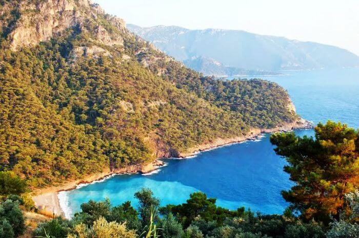 Aerial view of the Kabak Bay