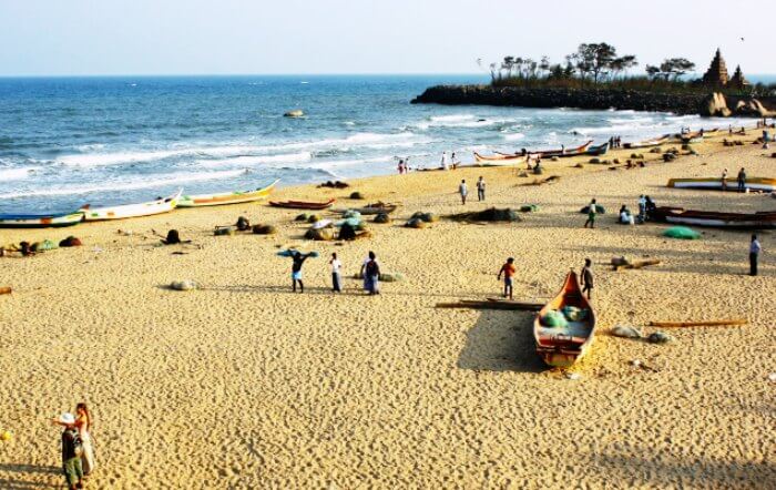 One of the top beaches in India, Mahabalipuram beach