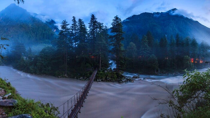 Parvati river in Kasol, Parvati Valley