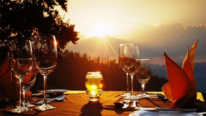 A romantic date set up in Nuwara Eliya for honeymooners