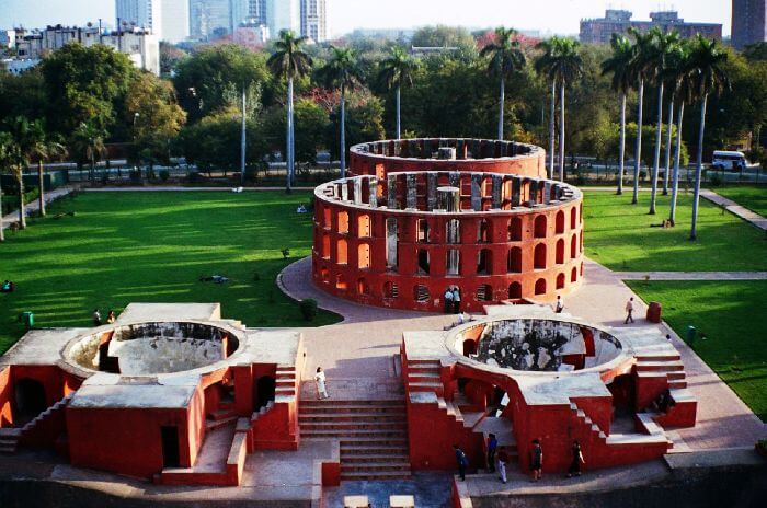 An aerial View of Jantar Mantar, Delhi