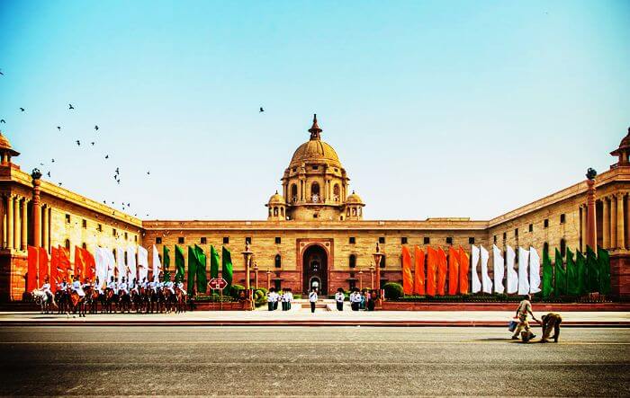 A morning ceremony at Rashtrapati Bhavan