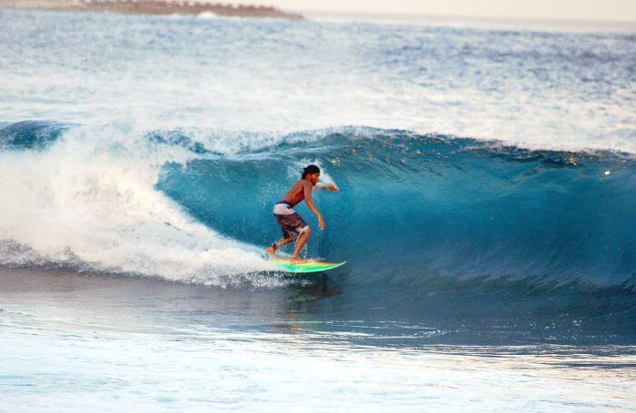 If you aren’t scared of the speeding waves, try your hands at surfing in Bali