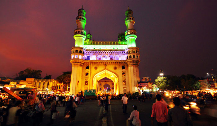 evening view of Charminar in Hyderabad