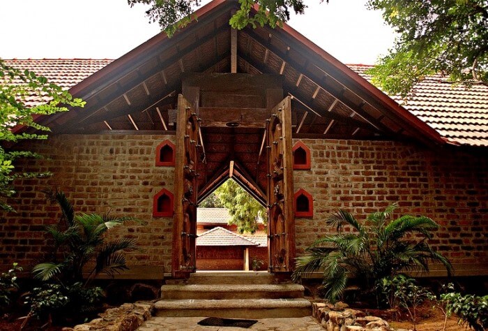 Entry gates of Dakshinachitra, Muttukadu