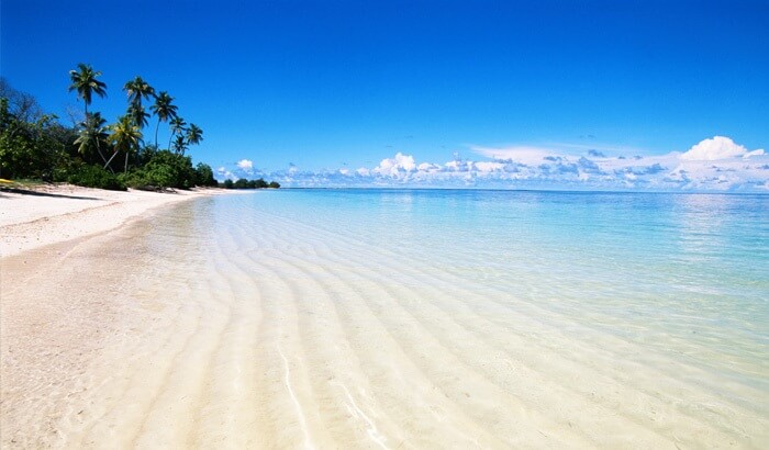 Clear blue skies on the Coromandel coast