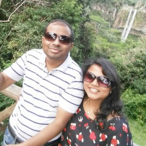 Mahesh enjoying the exhilarating experience at Casela Nature Park