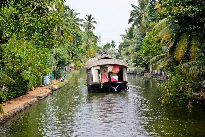 The backwaters of Alleppey in India