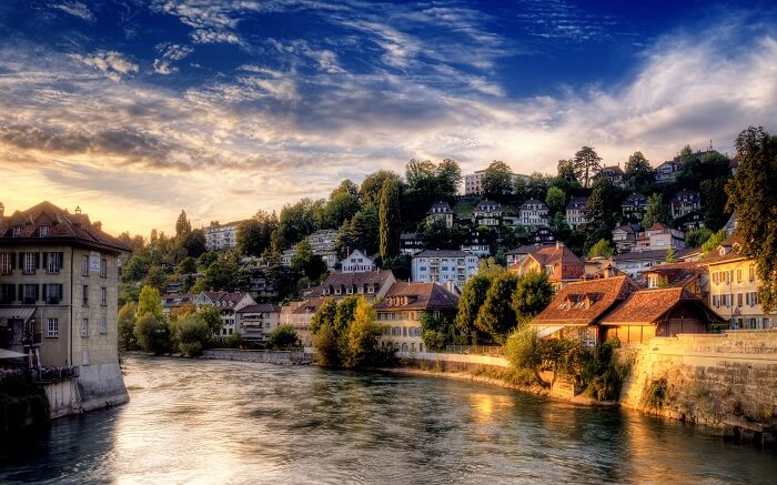 AN evening at the beautiful city of Bern