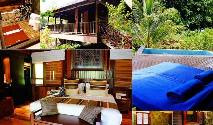 Many views of Bunga Raya Island Resort - one of the popular resorts in Malaysia