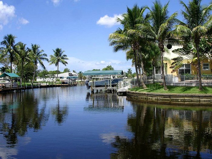 The canal city of Cape Coral in Florida