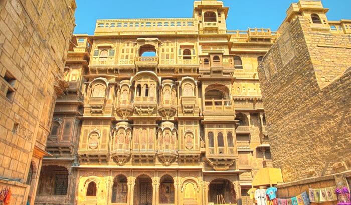 Another name among the tourist places in jaisalmer is Patwon ki haveli