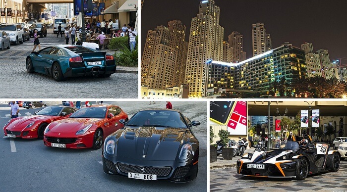 Jumeirah Beach Residence is filled with people boasting off their best sports cars