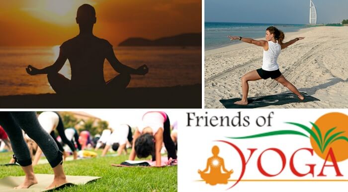 Yoga sessions by FOY are among the popular things to do in Dubai for free.