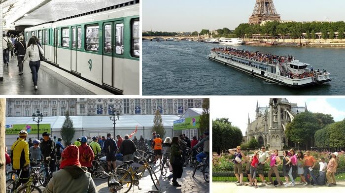 Travelling around in Paris