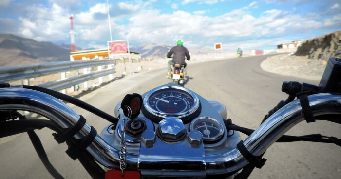 Gliding the roads on our Royal Enfield Bullets