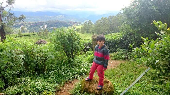Vinits son in the beautiful backdrop of Kerala
