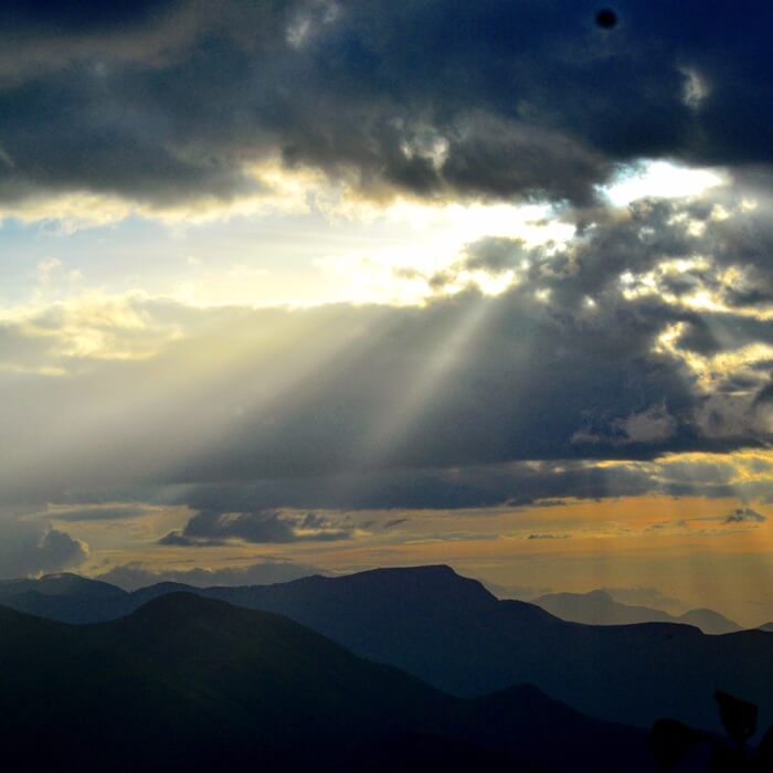 A beautiful shot of the sunrise