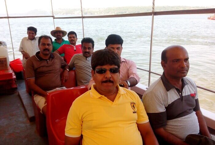 Boat ride on Mandovi river