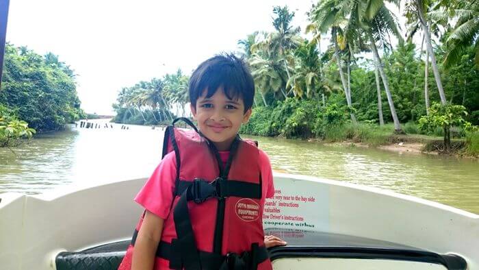 Marine boat ride in Kerala