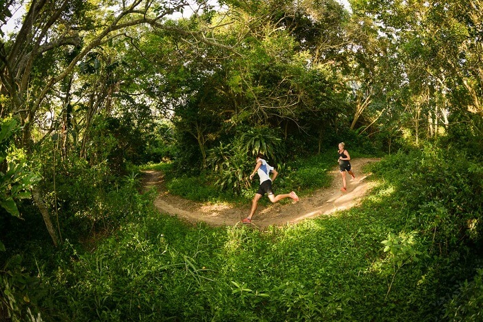 Through the greens of Rocky Bay Resorts