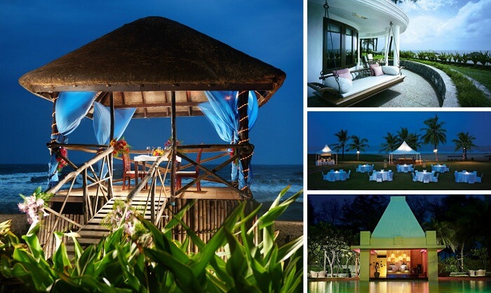 A collage of the many views at Vivanta by Taj Fishermen Cove