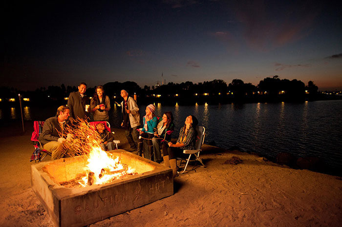 Bonfire with friends is free