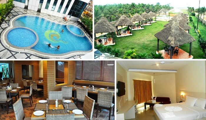 A collage of the many views at the Country Club Jade Beach Resort