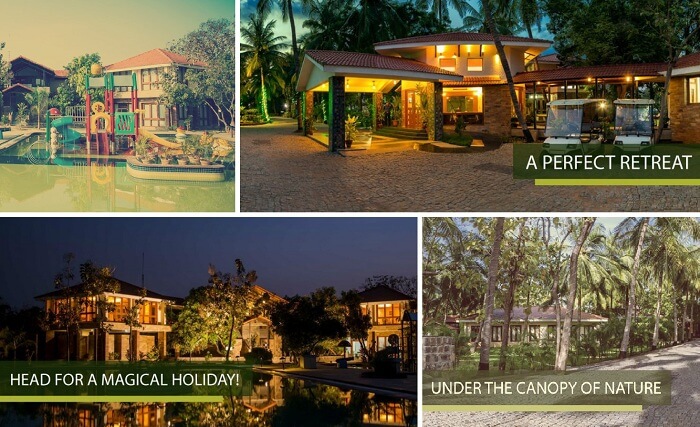 A collage of the many views at Esthell Village Resort