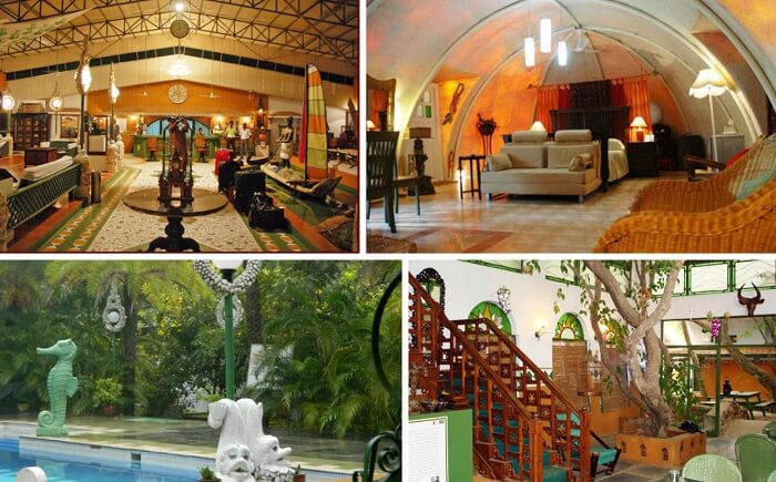 A collage of the many views at Indeco