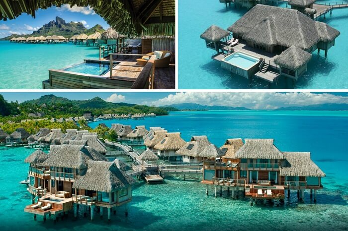 A collage of the best 5-star resorts in Bora Bora