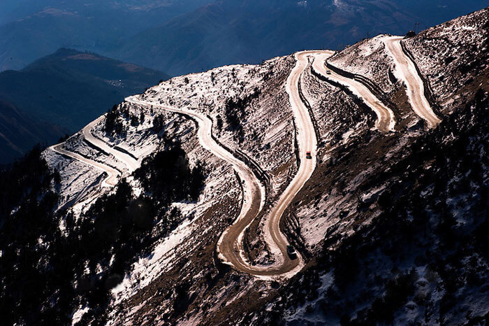 The winding Guwahati-Tawang roads offering an adventurous road trip