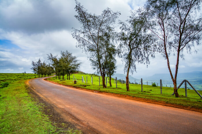 A road in Mahabaleshwar