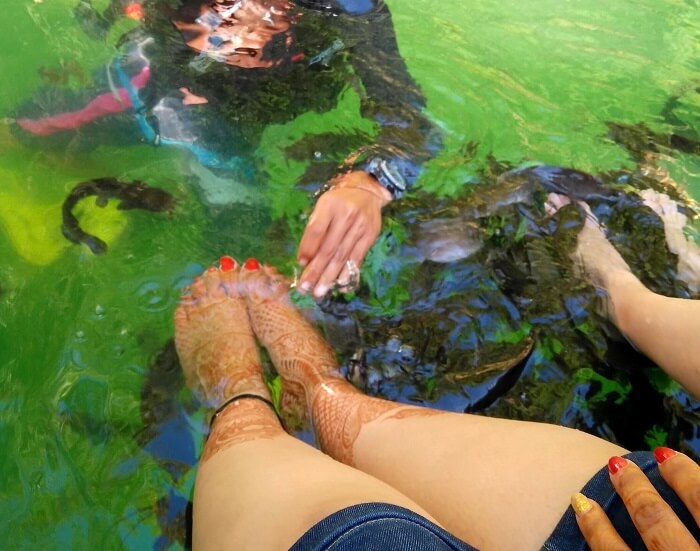 Firsh Pedicure while on the Island hopping tour
