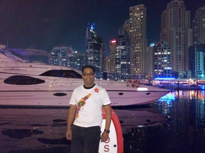 Ojas chilling at the Dubai Creek