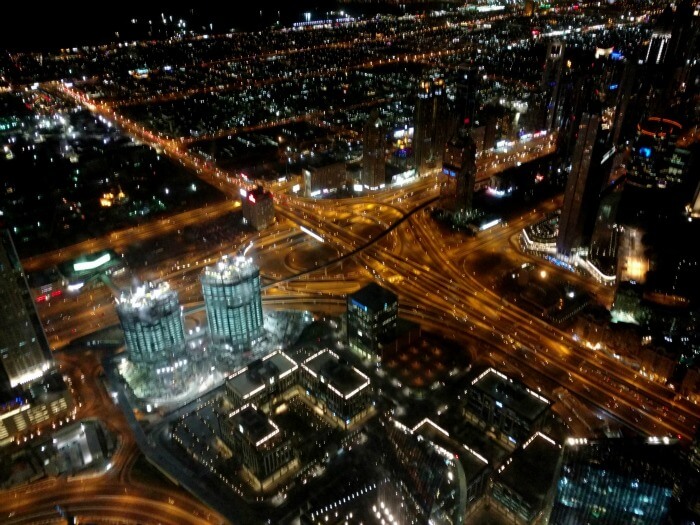 Mesmerizing view from the 24th floor of Burj Khalifa