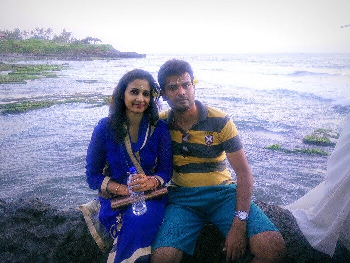 At the beach beside Tanah Lot Temple