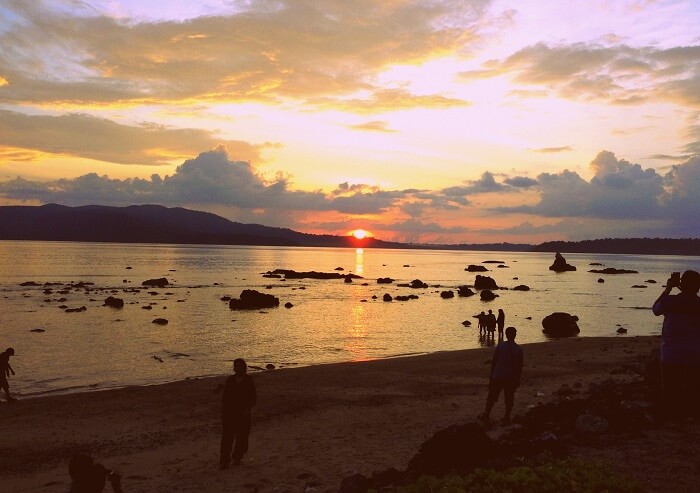 mesmerising sunset at Chidiya Tapu