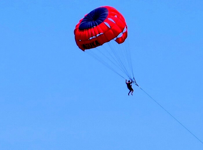 Parasailing in Bali at Benoa Beach