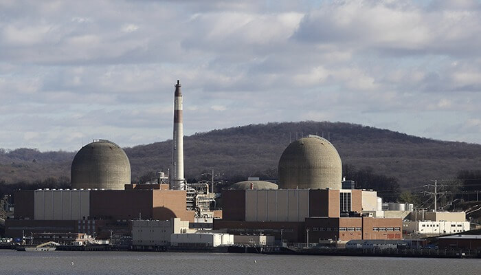 The Indian Point Power Plant in New York that has been blurred out on Google map