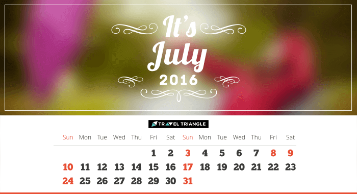 List of all the long weekends in July 2016