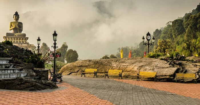 the picturesque town of Ravangla in Sikkim