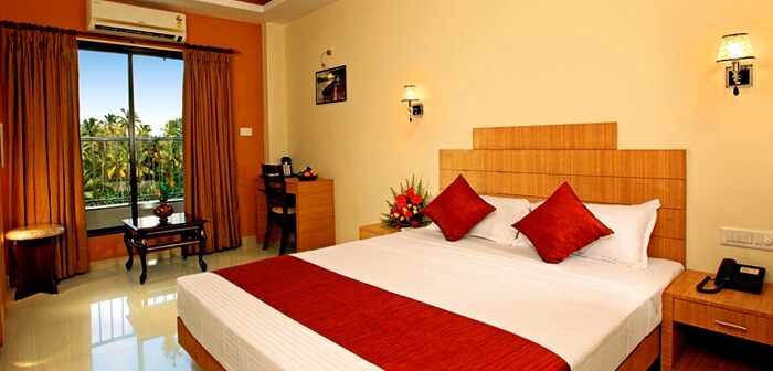 A view of one of the rooms at Royal Riviera Kumarakom