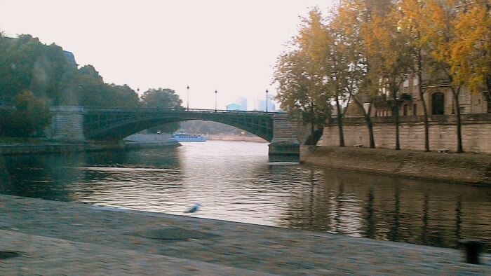Beautiful Paris on a winter morning