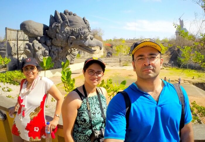 Enjoying beautiful sunny Bali