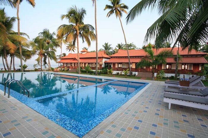 A view of the pool at the Cocobay Resort