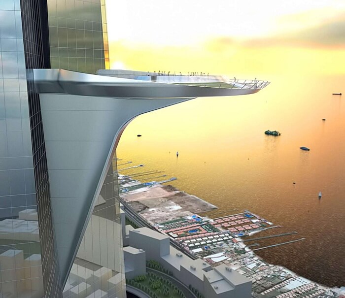A view of what the highest observatory will look like