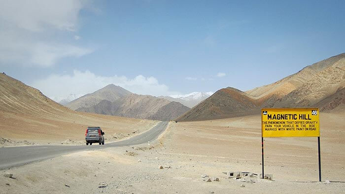 The Magnetic Hill of Ladakh, one of the mysterious places of India